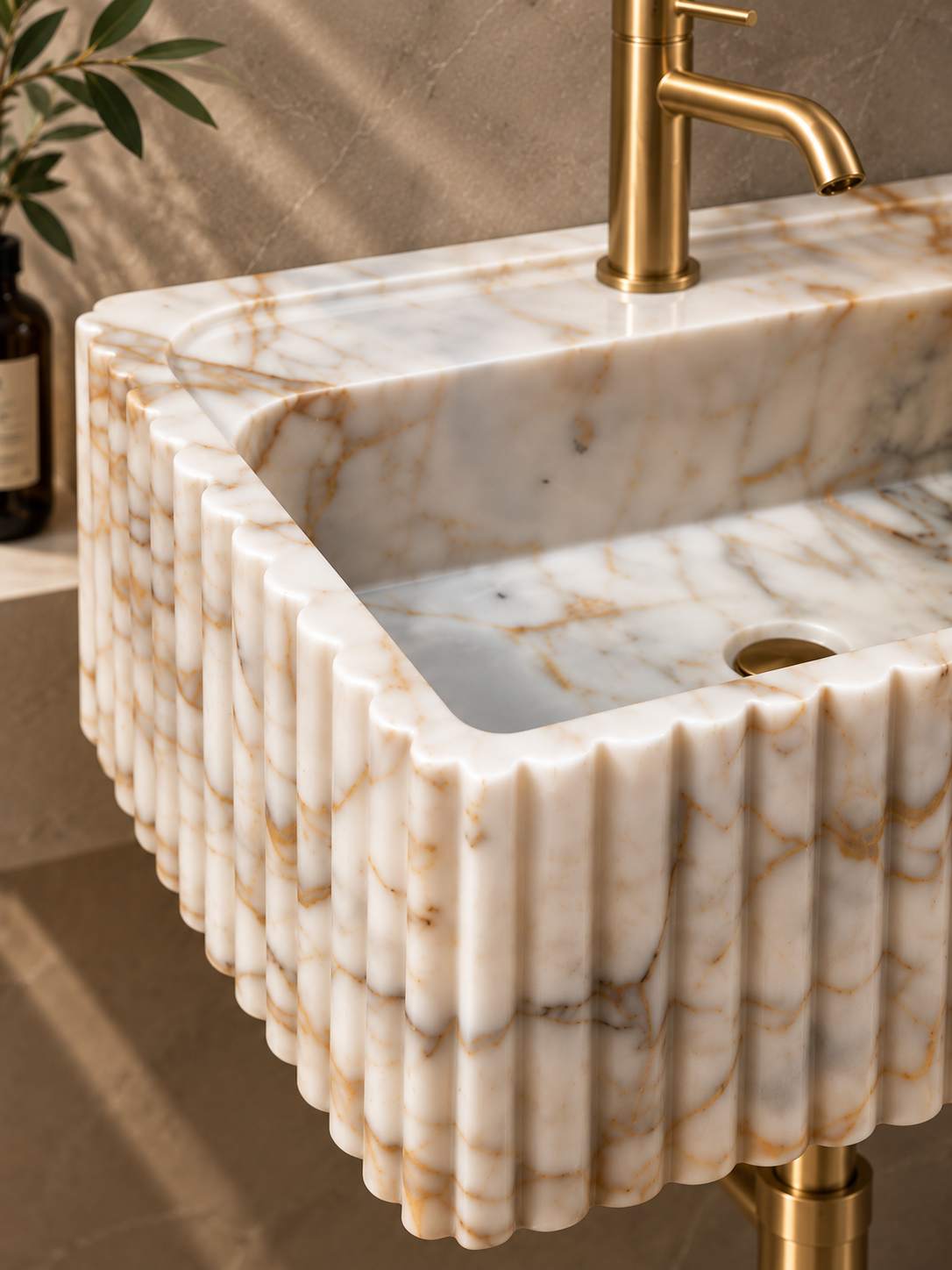 Calacatta Gold Marble Sink